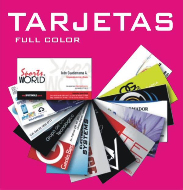 Tarjetas Full Color Personales o Comerciales