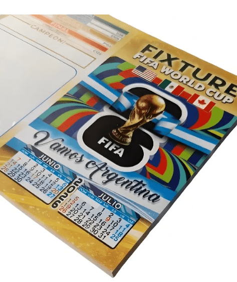 Fixture Mundial Futbol 2026 - CON TU LOGO