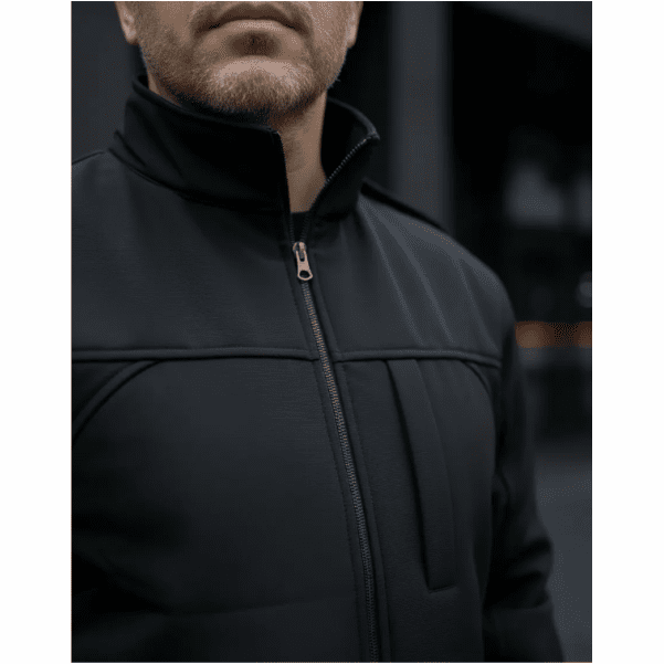 Campera de Softshell Premium (Tipo Neoprene) Negra - Image 6